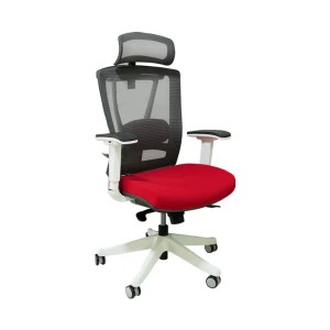 Ergonomic Chair รุ่น Tuli เบาะผ้า นุ่ม สบาย รองรับสรีระ - CH1 Red-White