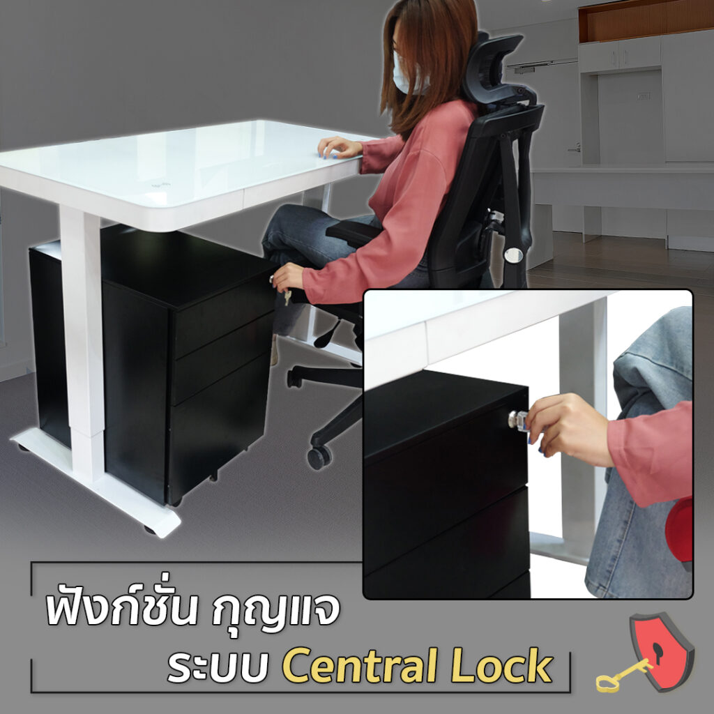 ตู้เอกสารเหล็ก DeskSpace Cabinet พร้อมระบบ Central Lock สำหรับจัดเก็บเอกสารในสำนักงาน