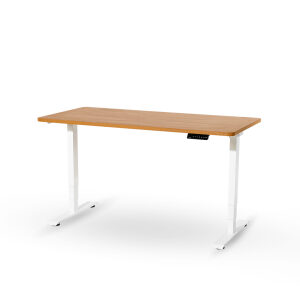 Custom Desk โต๊ะปรับระดับ ออกแบบตามขนาดที่ต้องการได้ ท็อปไม้ลามิเนต ปรับระดับได้ตั้งแต่ 60-125 CM