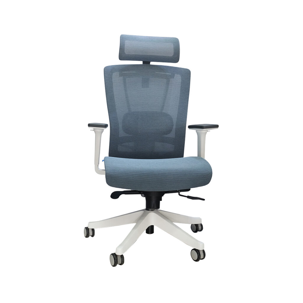 รูปเก้าอี้ Ergonomic รุ่น Tuli สีดำ เบาะตาข่ายระบายอากาศ พนักพิงแขน 6D ปรับได้