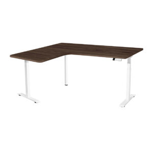 โต๊ะปรับระดับไฟฟ้าสั่งตัดท็อปแอล Custom L-Shaped Desk 3 Legs
