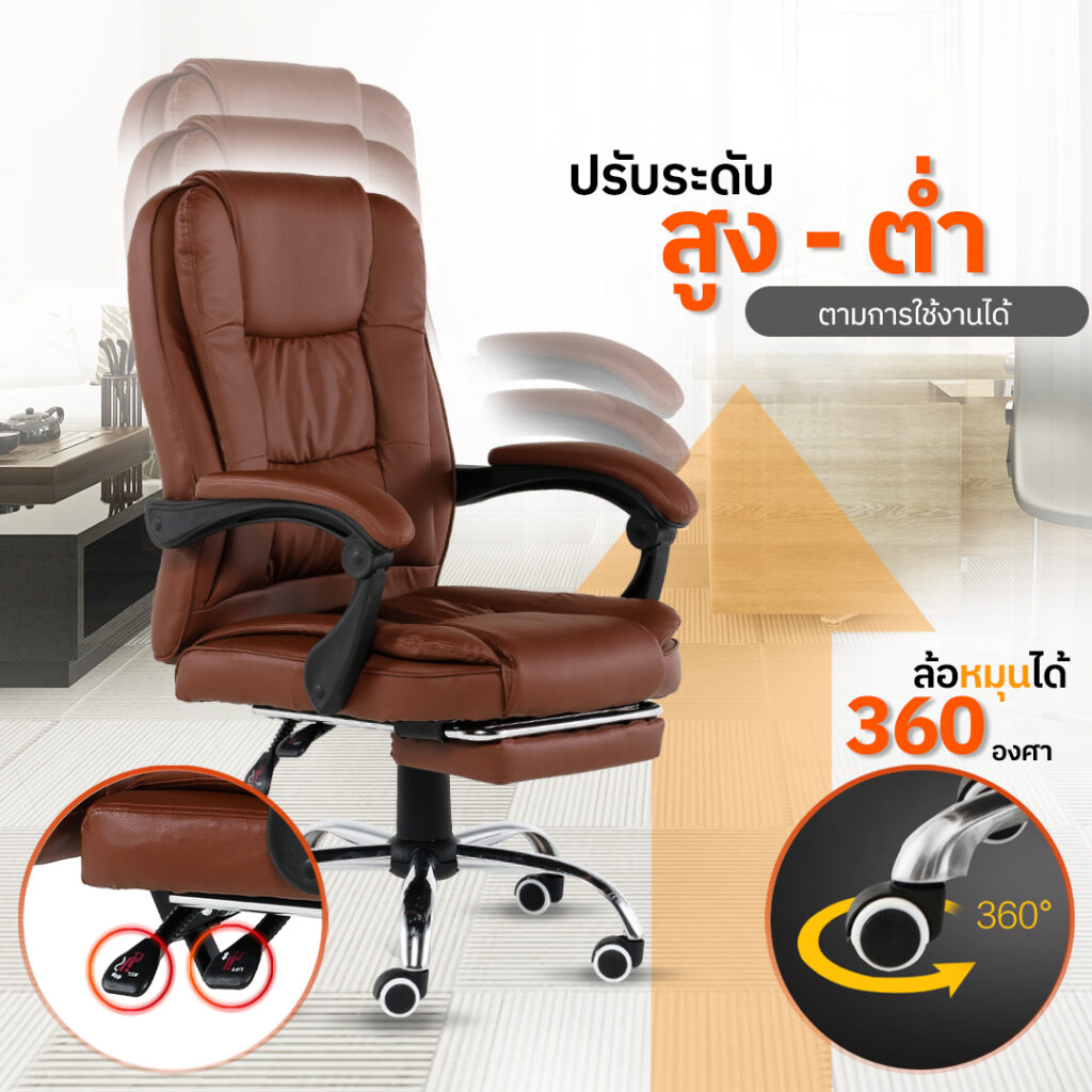 ภาพเก้าอี้ผู้บริหาร TigerChair Prime ระบบนวด หนัง PU สีดำ มุมมองที่ 2 แสดงดีไซน์หรูหราและฟังก์ชัน