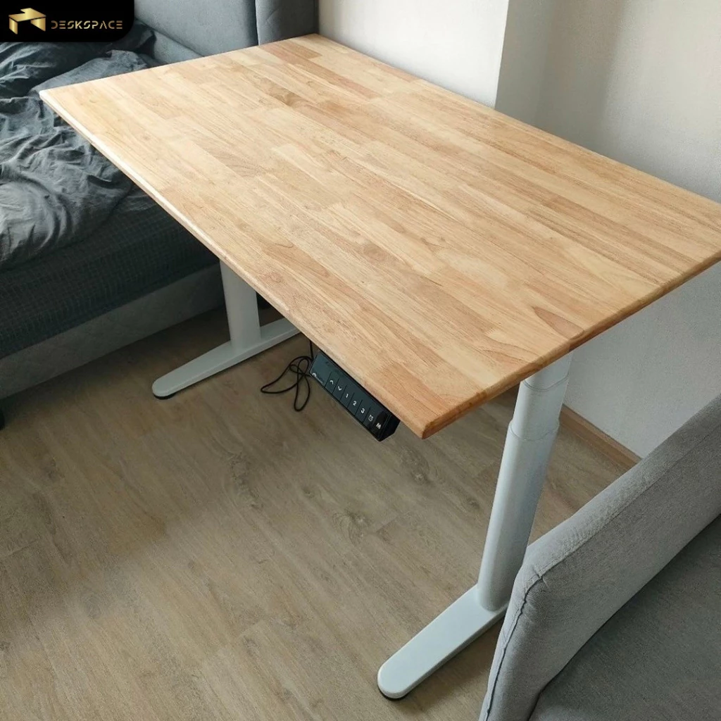 โต๊ะปรับระดับไฟฟ้าสั่งตัดไม้แท้ Custom Desk Solid Wood - Image 8